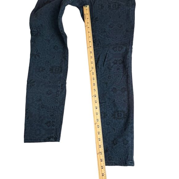 Cabi‎ Womens Mid Rise Bue Floral Curvy Skinny Stretch Jeans Size 10 - Picture 6 of 8